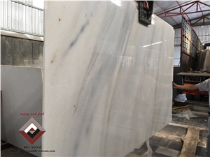 Yen Bai White Marble Blue Vein Slab