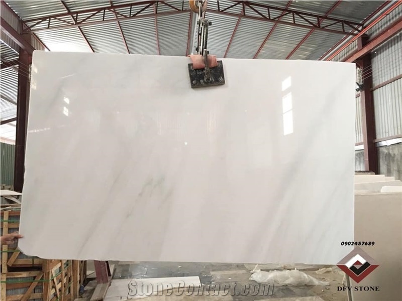 Yen Bai White Marble Blue Vein Slab