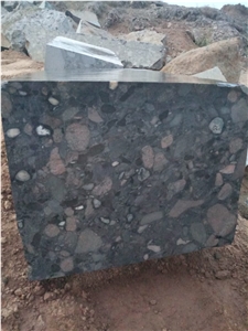 Bubble Black Granite Blocks
