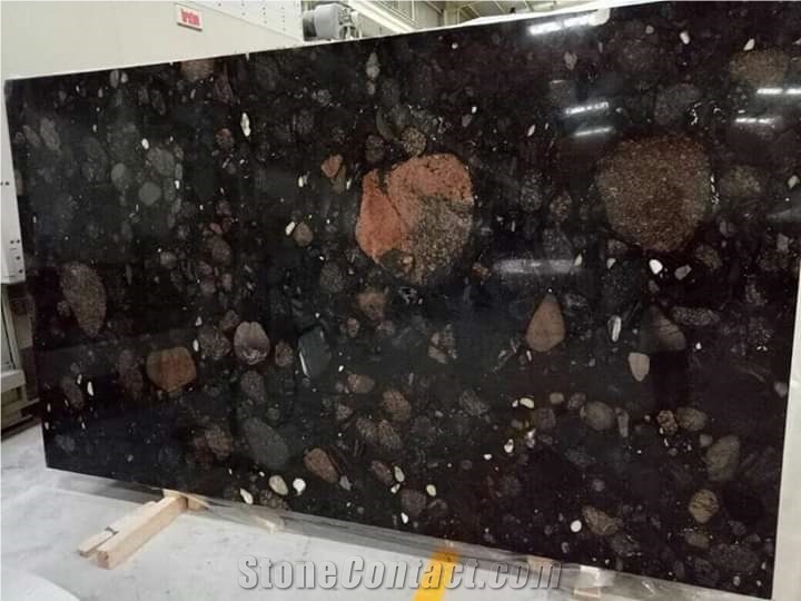 Bubble Black Granite Blocks