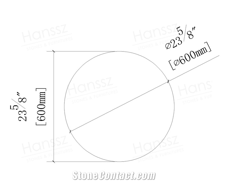 Round Calacatta White Quartz Tabletops Bar Tables