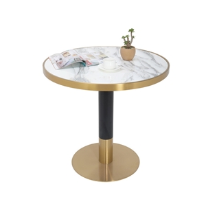 Round Marble Calacatta White Dining Table Top