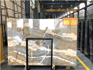 Exotic Stone Sienna Gold Marble Slab