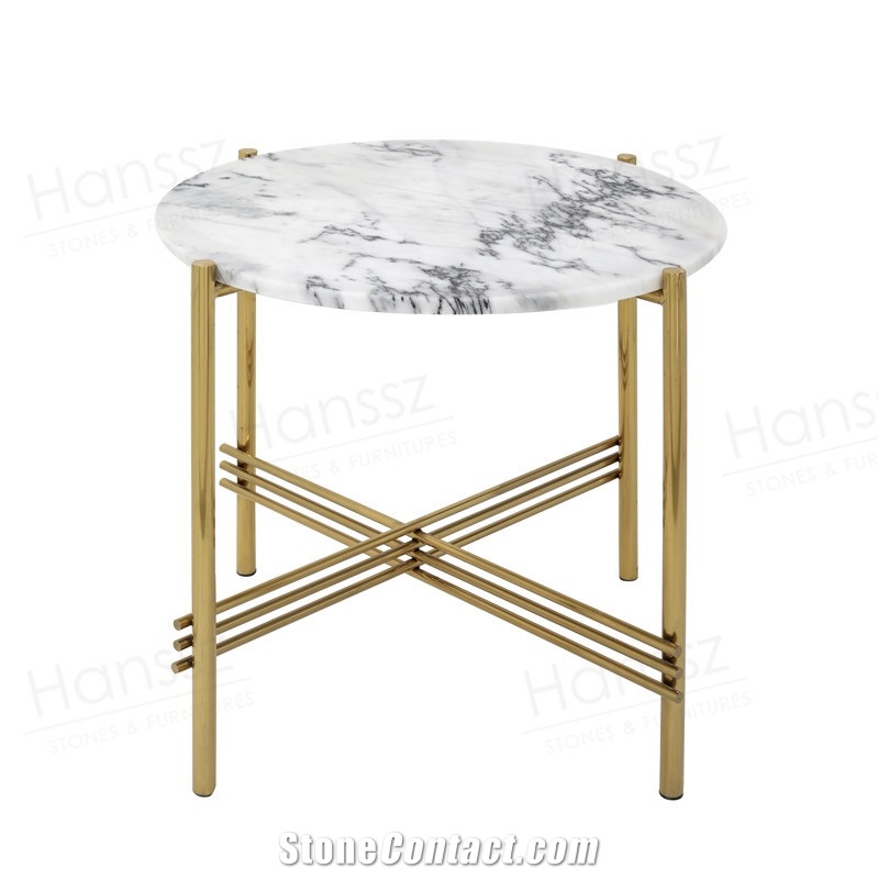 Modern Design Calacatta White Marble Coffee Table