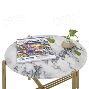 Modern Design Calacatta White Marble Coffee Table