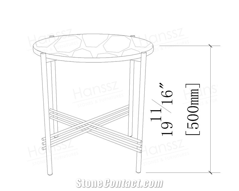 Modern Design Calacatta White Marble Coffee Table