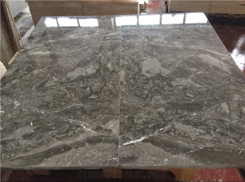 Ojo Gris Marble Slabs & Tiles, Turkey Grey Marble