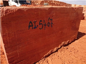 Red Travertine Blocks