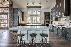 Super White Quartzite Kitchen Top