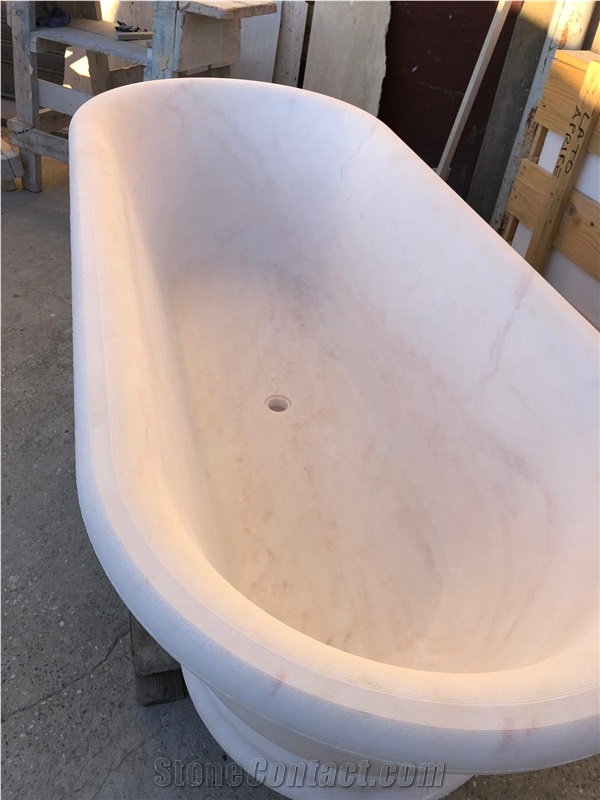 Bianco Carrara Marble Bathtub