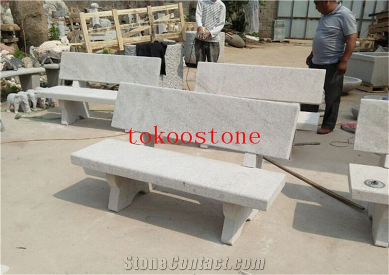 Granite Garden Stone Table and Chair/Bench