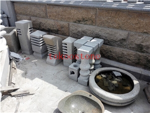Natural Stone Grey Granite Fountain