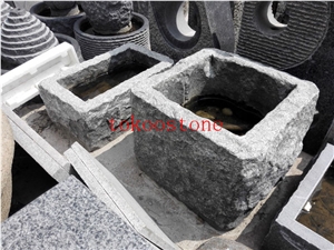 Natural Stone Grey Granite Fountain