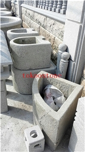 Natural Stone Grey Granite Fountain