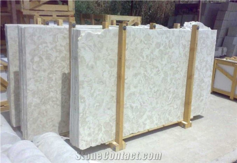 Ivory Lime Grey Limestone Slabs