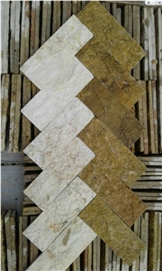 Limestone Yellow, White Dark Yellow Limestone Tiles