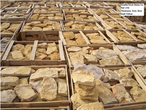 Limestone Yellow, White Dark Yellow Limestone Tiles