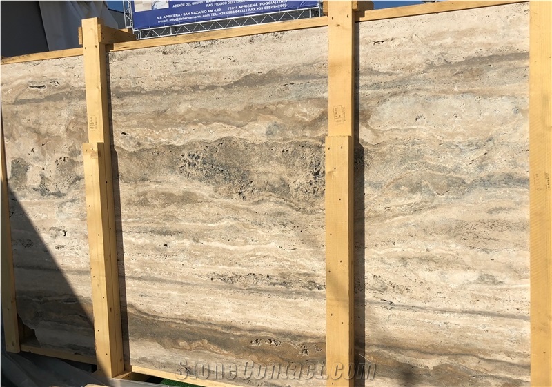 Travertino Romano Silver Bronze Slabs