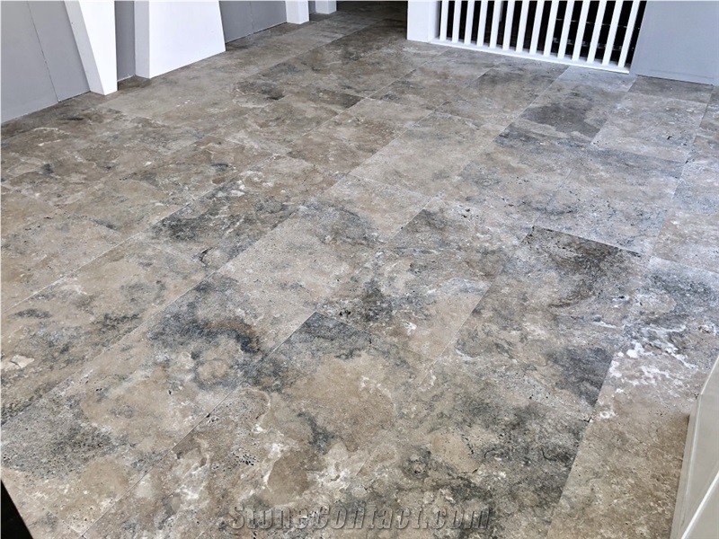Travertino Romano Silver Bronze Slabs