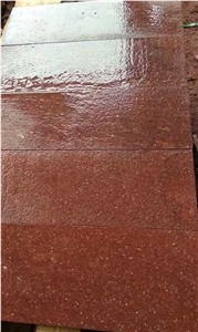 Red Porphyry Tiles Flamed Tiles