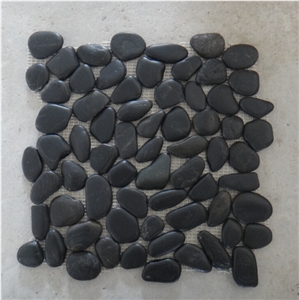 Black Pebbles Mosaic Tiles for Wall and Floors