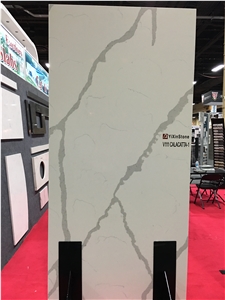 Chinese Calacatta Quartz Stone Slab