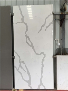 Chinese Calacatta Quartz Stone Slab