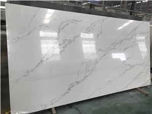 Chinese Calacatta Quartz Stone Slab