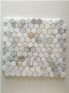 Hexagon Calacatta Mosaic Marble Mosaic