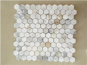Hexagon Calacatta Mosaic Marble Mosaic