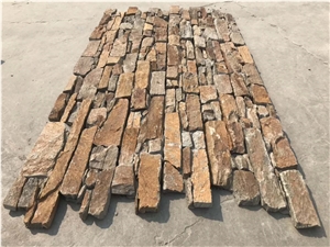Rusty Cement Culture Stone Yellow Slate Panel