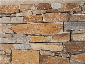 Rusty Cement Culture Stone Yellow Slate Panel