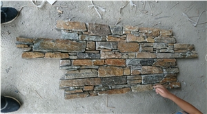 Rusty Cement Culture Stone Yellow Slate Panel