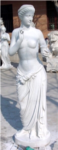 White Marble Statue Garden Sculptures