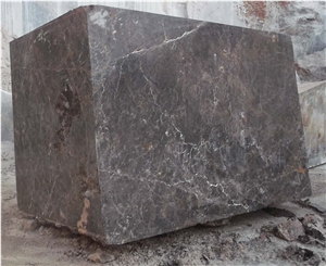 Marron Imperial Marble Block, Spain Brown Marble Marron Imperial Marble Block, Spain Brown Marble