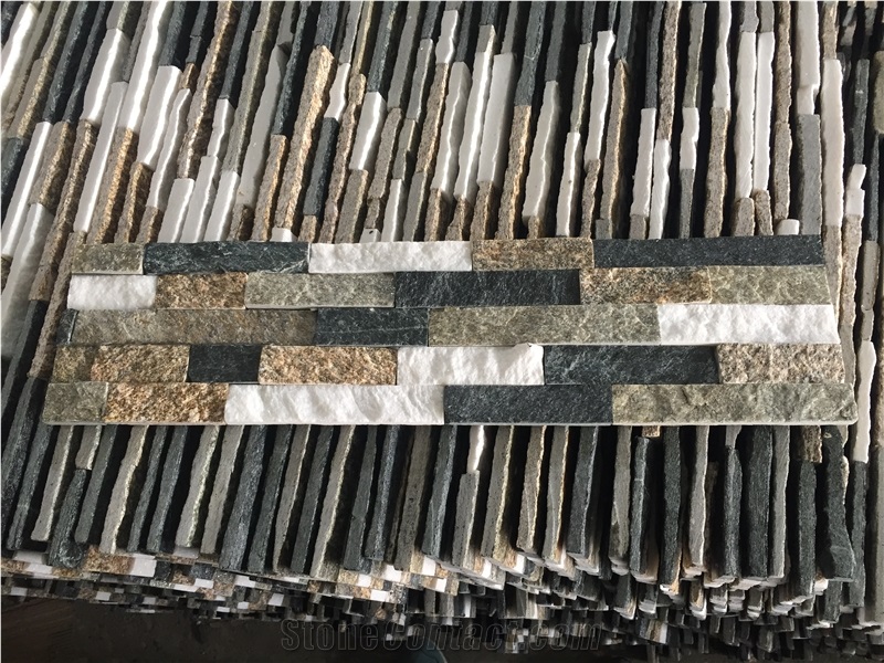 Mixed Cultured Stone Veneer 60x15cm Slate