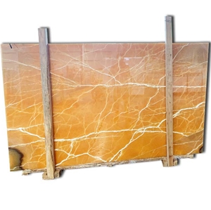 Mexico Yellow Color Polished 1.8 cm Orange Onyx
