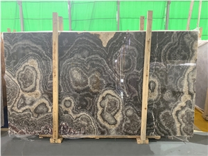 Polished Black Onyx Slabs for Book Match