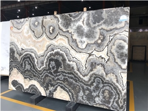 Polished Black Onyx Slabs for Book Match