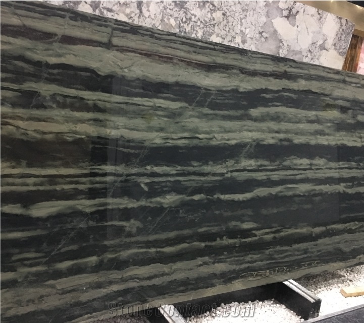 Verde Bamboo Quartzite Slabs