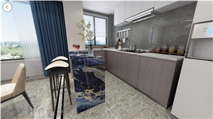 Big Blue Sodalite Countertop