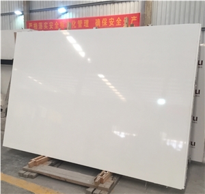 Surface Polished Snow White Artificial Marble