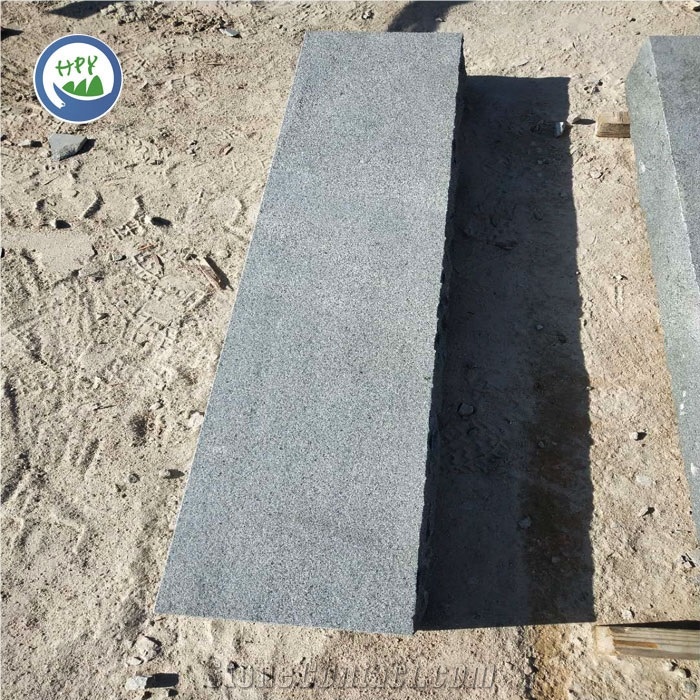 Black Granite Steps,Dark Grey Granite Pavement