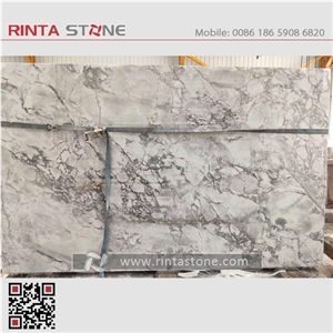 Super White Quartzite Fantasy Statuario Slabs