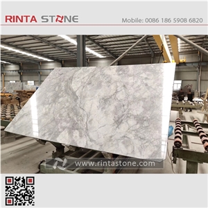 Super White Quartzite Fantasy Statuario Slabs