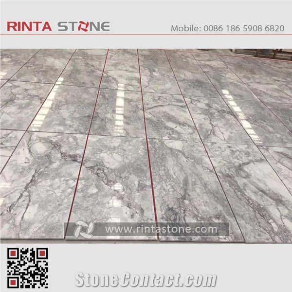 Super White Quartzite Fantasy Statuario Slabs