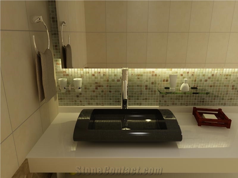 Shanxi Black Granite Wash Basins, China Black Sink