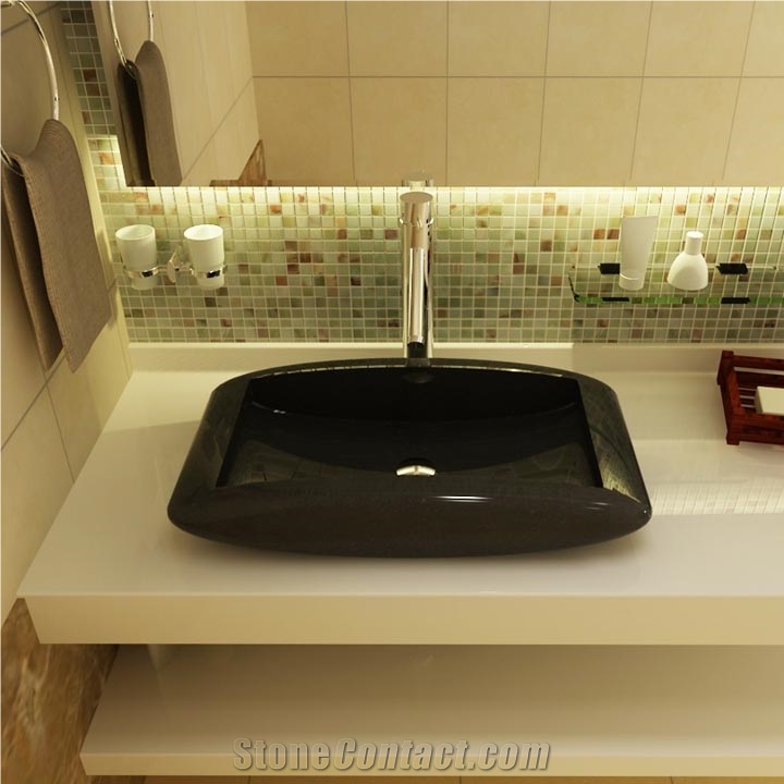 Shanxi Black Granite Wash Basins, China Black Sink