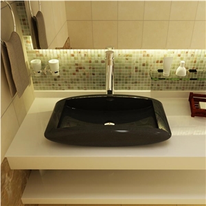 Shanxi Black Granite Wash Basins, China Black Sink