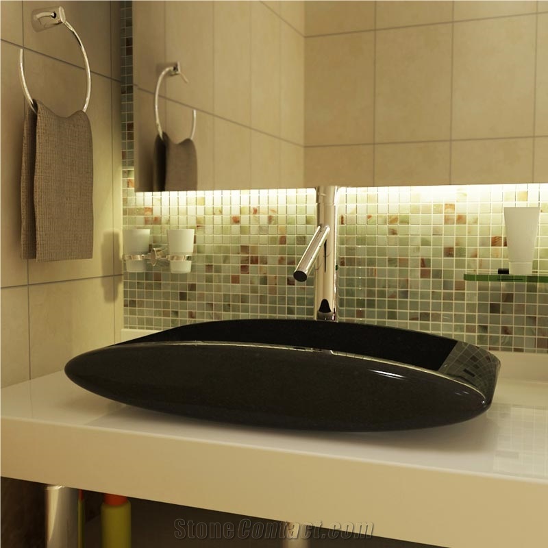 Shanxi Black Granite Wash Basins, China Black Sink